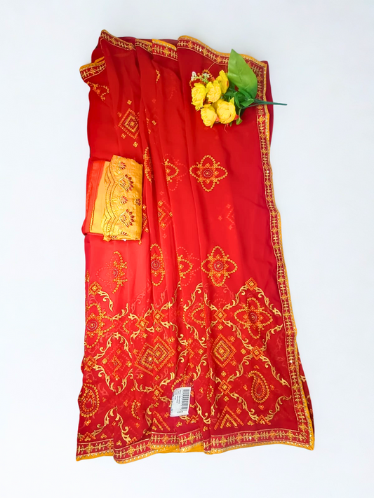 Red Saree